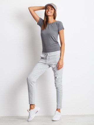 T-shirt PL-BZ-1529.00 ciemny szary XXL