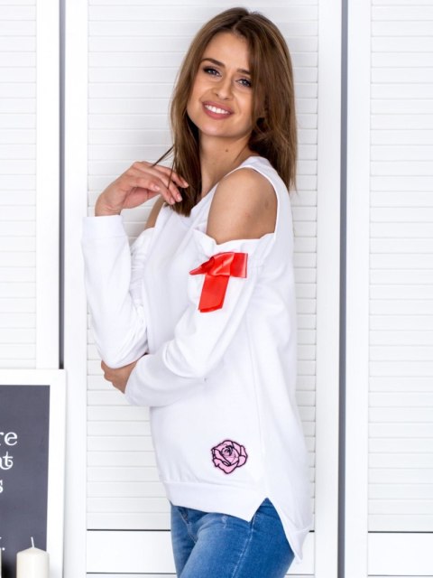 Bluza PL-BL-1452.02 biały M Bluza PL-BL-1452.02 biały M