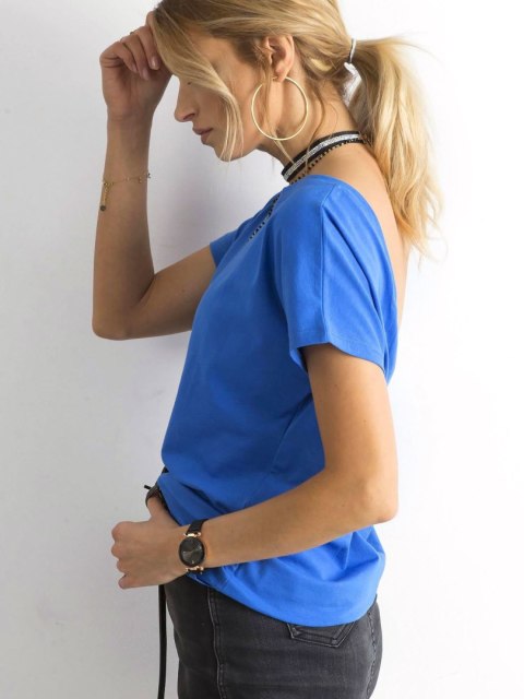 T-shirt RV-TS-4662.35P ciemny niebieski S T-shirt RV-TS-4662.35P ciemny niebieski S