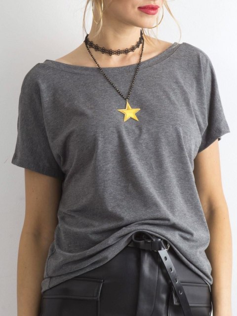 T-shirt RV-TS-4662.37P ciemny szary M T-shirt RV-TS-4662.37P ciemny szary M