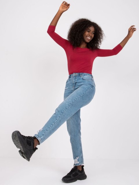 Bluzka RV-BZ-4690.28 bordowy XS