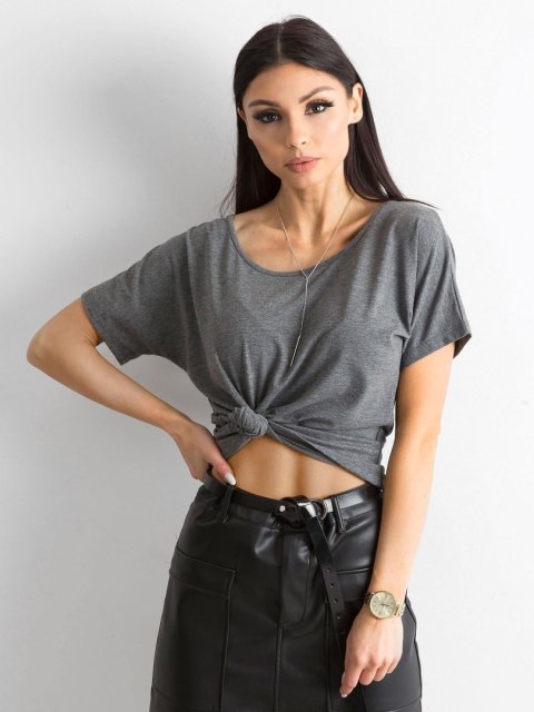 T-shirt RV-TS-4693.11 ciemny szary M T-shirt RV-TS-4693.11 ciemny szary M