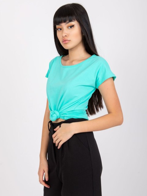 T-shirt RV-BZ-4622.37 turkusowy S