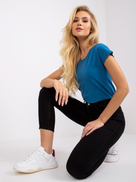 T-shirt RV-BZ-4622.89 ciemny niebieski S