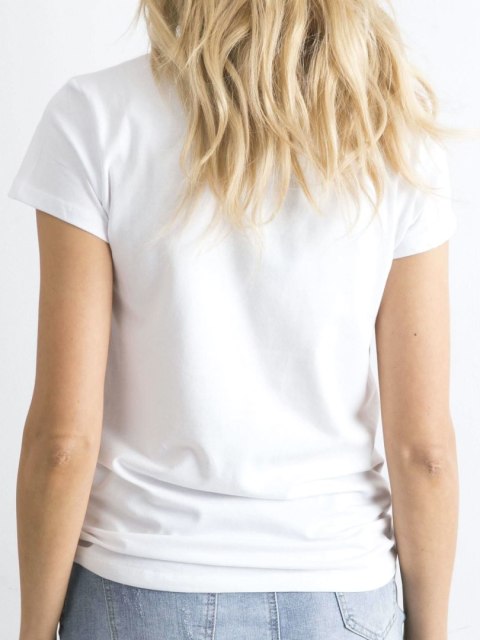 T-shirt koszulka biała klasyczny Basic Feel Good S