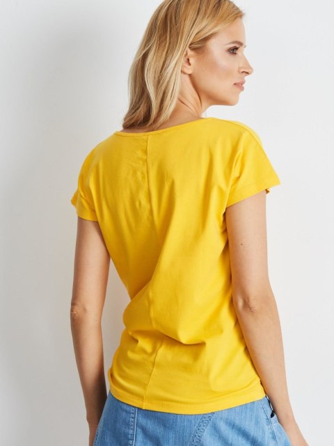 T-shirt RV-BZ-4622.17 ciemny żółty M