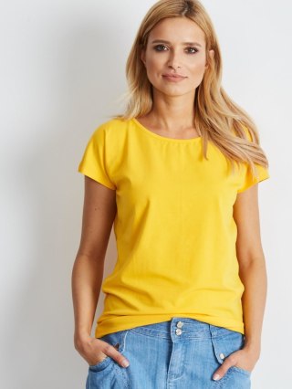 T-shirt RV-BZ-4622.17 ciemny żółty S