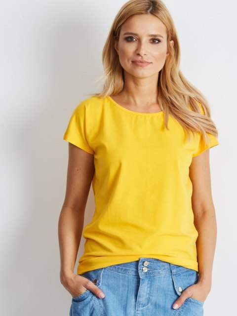 T-shirt RV-BZ-4622.17 ciemny żółty S