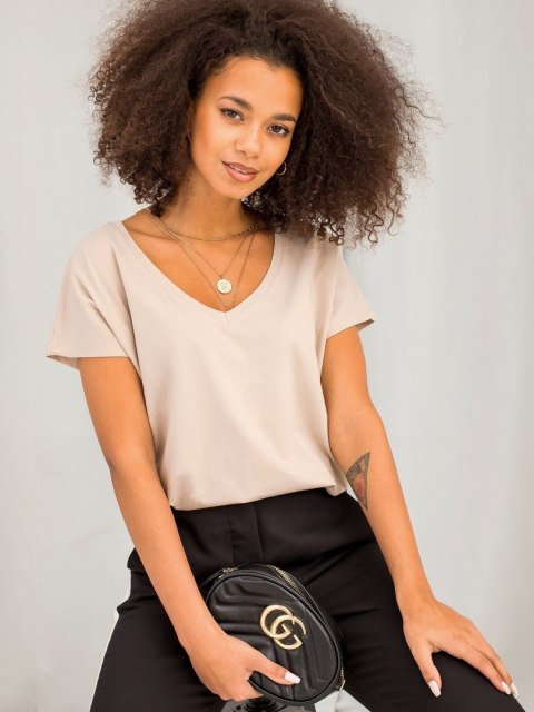 T-shirt RV-TS-4832.01P beżowy XL