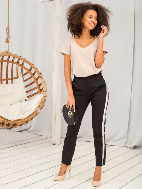 T-shirt RV-TS-4832.01P beżowy XS