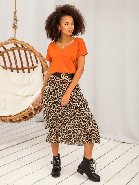 T-shirt RV-TS-4832.38P ciemny pomarańczowy M