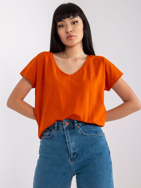 T-shirt RV-TS-4832.38P ciemny pomarańczowy S