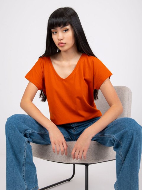 T-shirt RV-TS-4832.38P ciemny pomarańczowy S