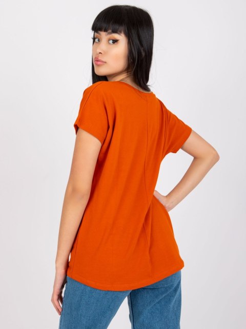 T-shirt RV-TS-4832.38P ciemny pomarańczowy S