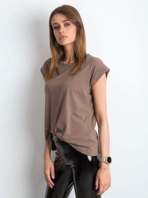 T-shirt RV-TS-4833.69P brązowy XS