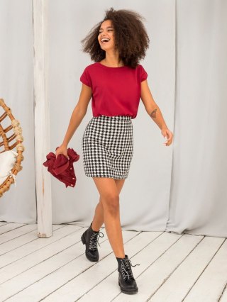 T-shirt RV-TS-4833.91P bordowy M