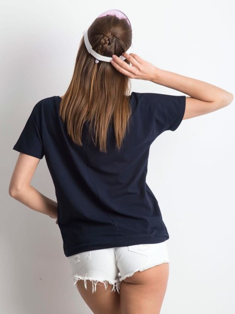 T-shirt RV-TS-4834.69P granatowy XS