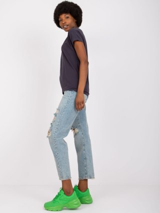 T-shirt RV-TS-4832.18P grafitowy S