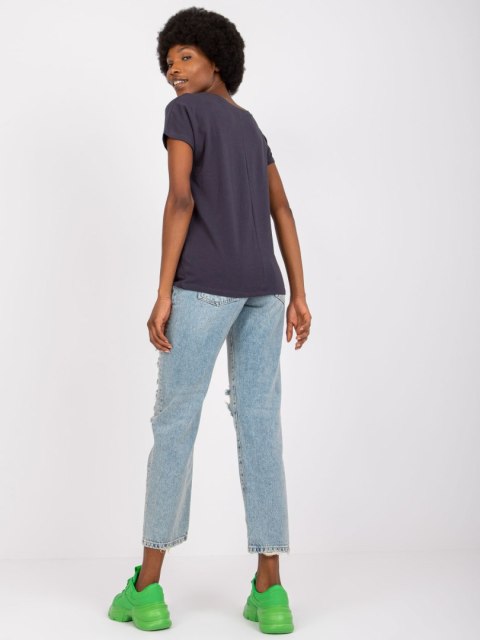 T-shirt RV-TS-4832.18P grafitowy S