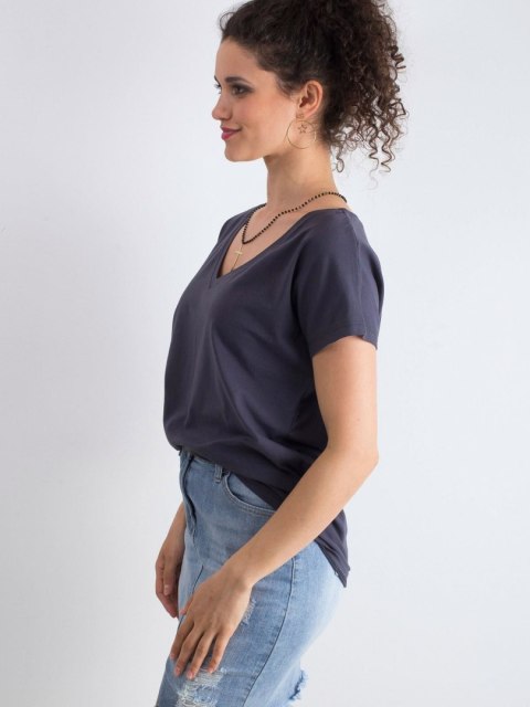 T-shirt RV-TS-4832.18P grafitowy S