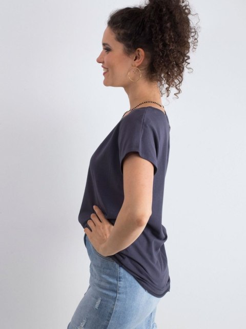 T-shirt RV-TS-4832.18P grafitowy S