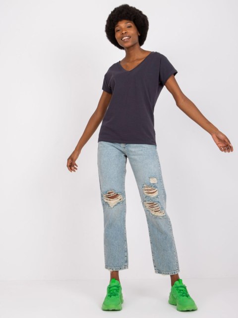 T-shirt RV-TS-4832.18P grafitowy S