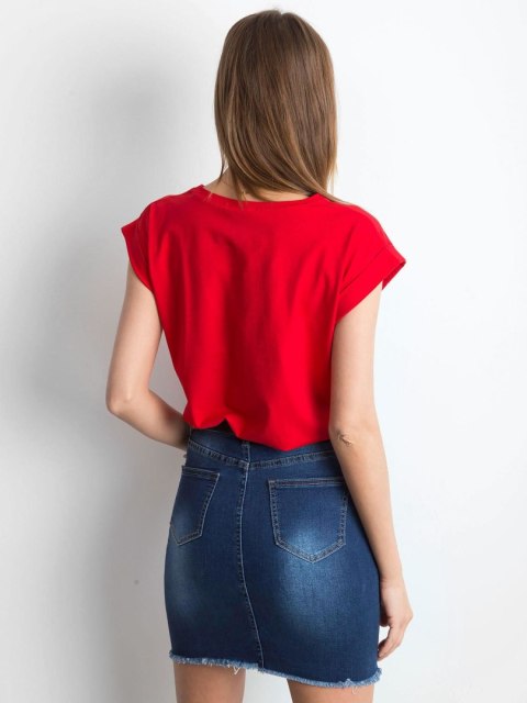 T-shirt RV-TS-4833.01P czerwony XS