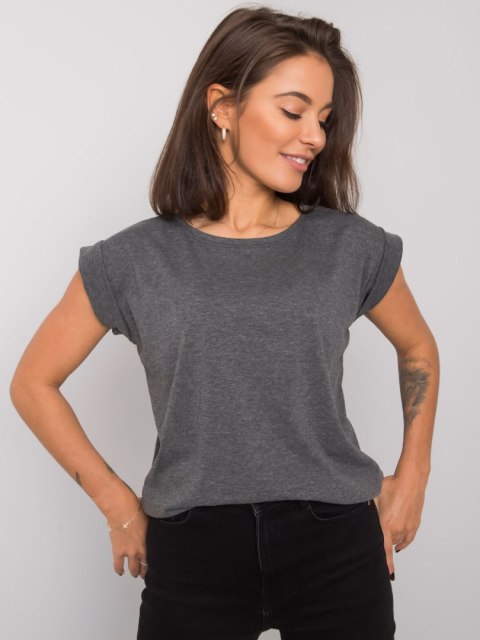 T-shirt RV-TS-4833.43P ciemny szary S