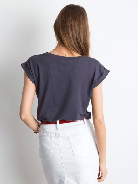 T-shirt RV-TS-4833.61P grafitowy L