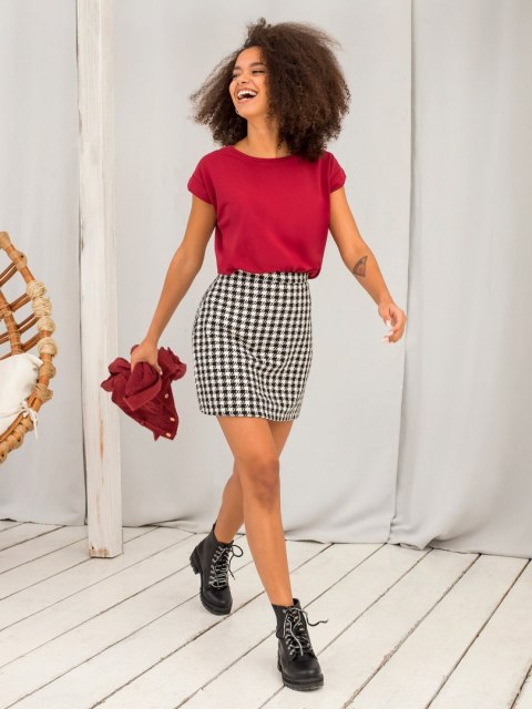 T-shirt RV-TS-4833.91P bordowy XL