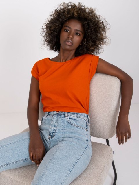 T-shirt RV-TS-4833.93P ciemny pomarańczowy XS