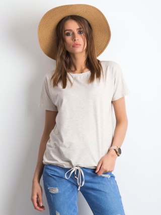 T-shirt RV-TS-4834.64P jasny beżowy S