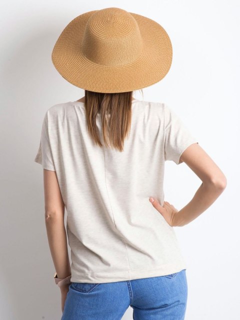 T-shirt RV-TS-4834.64P jasny beżowy S