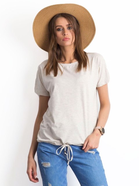 T-shirt RV-TS-4834.64P jasny beżowy S