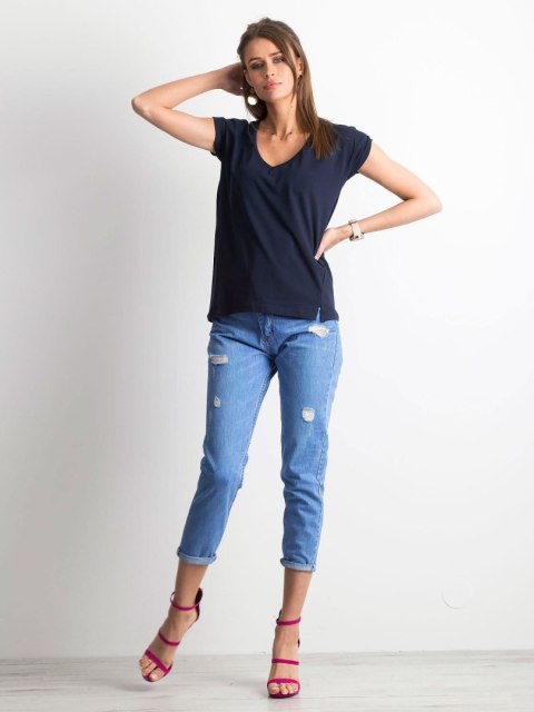 T-shirt RV-TS-4839.10P granatowy S