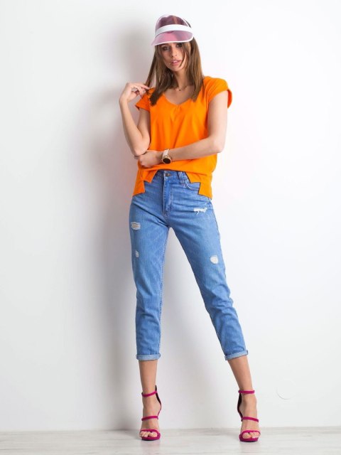 T-shirt RV-TS-4839.56P pomarańczowy S