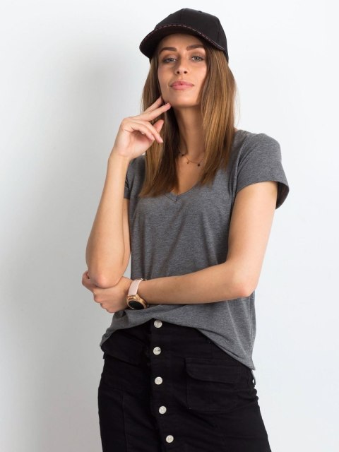 T-shirt RV-TS-4837.31P ciemny szary XS