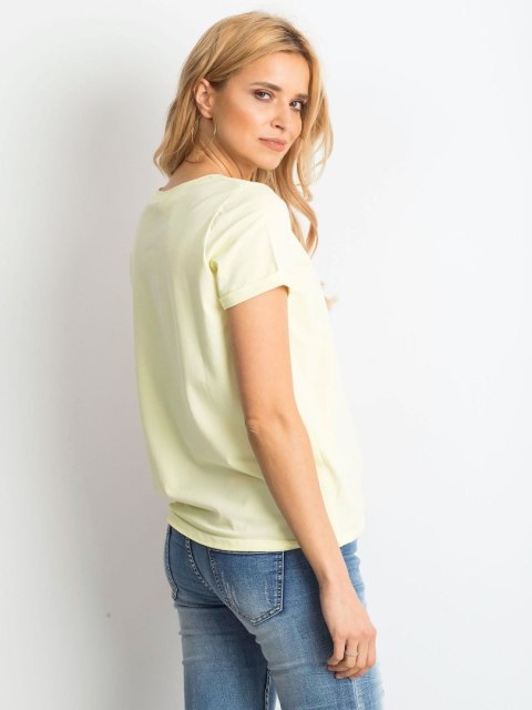 T-shirt RV-TS-4838.13P jasny żółty XS