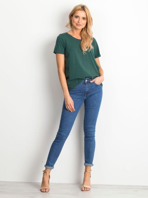 T-shirt RV-TS-4838.17P ciemny zielony XS