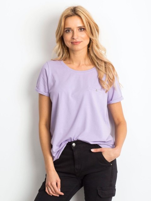 T-shirt RV-TS-4838.55P jasny fioletowy XS