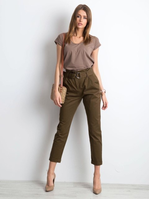 T-shirt RV-TS-4839.37P brązowy XS