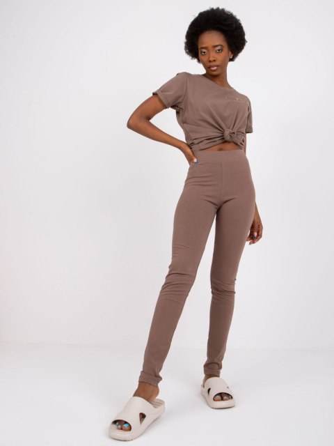 Leginsy RV-LG-2850.28P brązowy L