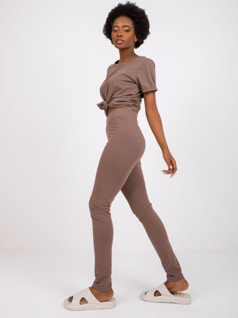 Leginsy RV-LG-2850.28P brązowy M