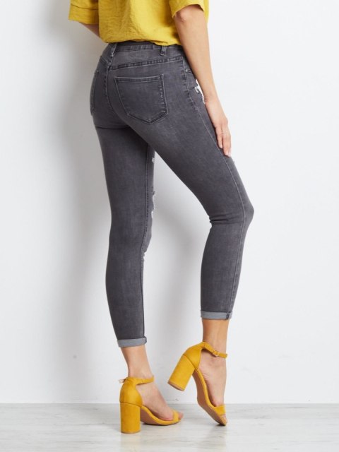 Spodnie jeans JMP-SP-F2437.54P ciemny szary 34