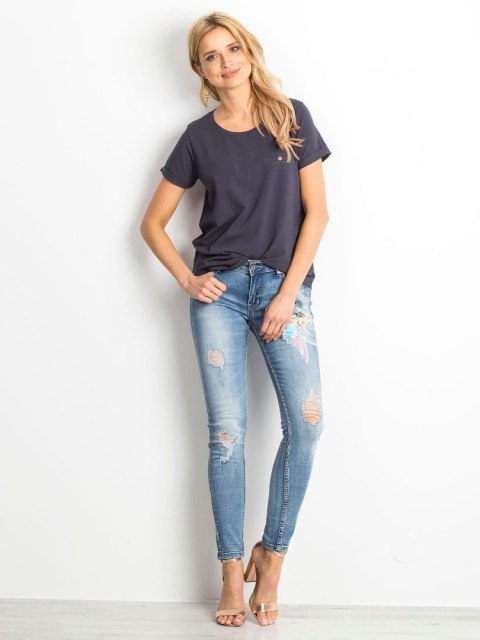 T-shirt RV-TS-4838.46P grafitowy XS