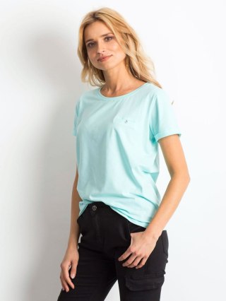 T-shirt RV-TS-4838.56P mietowy XL
