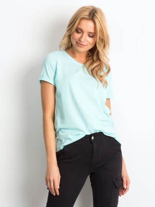 T-shirt RV-TS-4838.56P mietowy XS