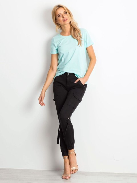 T-shirt RV-TS-4838.56P mietowy XS