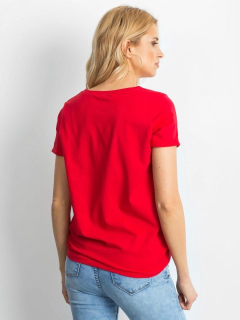 T-shirt RV-TS-4838.68P czerwony S