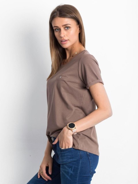 T-shirt RV-TS-4838.73P brązowy XL